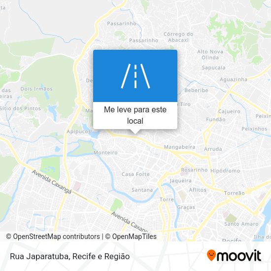 Rua Japaratuba mapa
