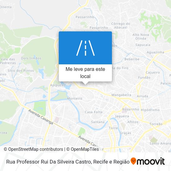 Rua Professor Rui Da Silveira Castro mapa