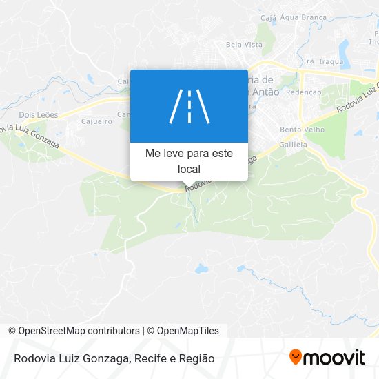 Rodovia Luiz Gonzaga mapa