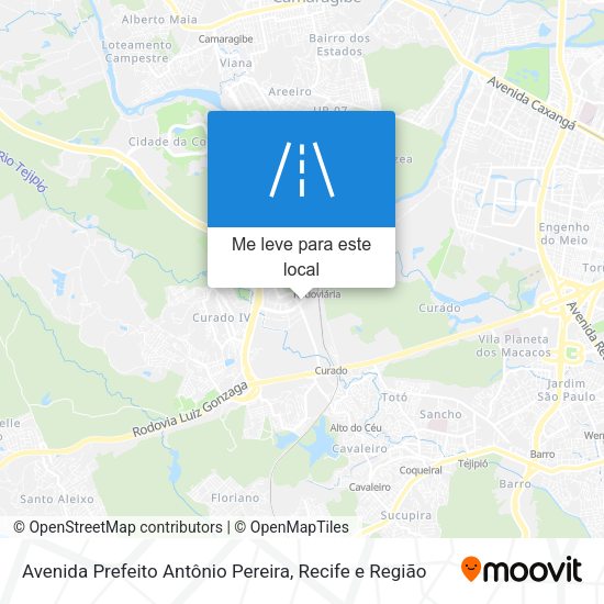 Avenida Prefeito Antônio Pereira mapa