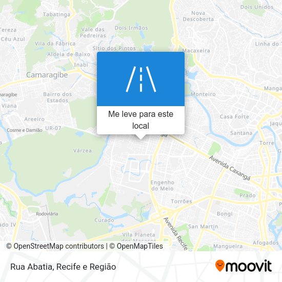 Rua Abatia mapa