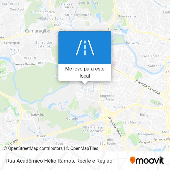 Rua Acadêmico Hélio Ramos mapa