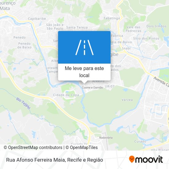 Rua Afonso Ferreira Maia mapa