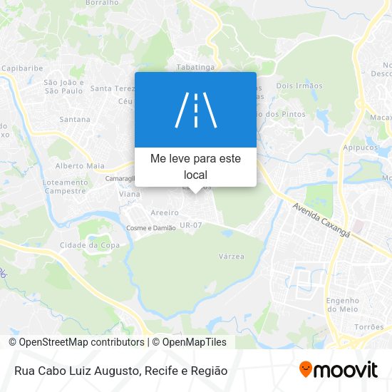 Rua Cabo Luiz Augusto mapa