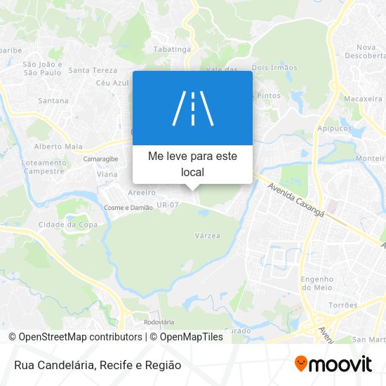Rua Candelária mapa