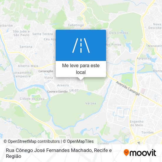 Rua Cônego José Fernandes Machado mapa