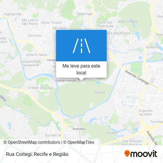 Rua Coitegi mapa