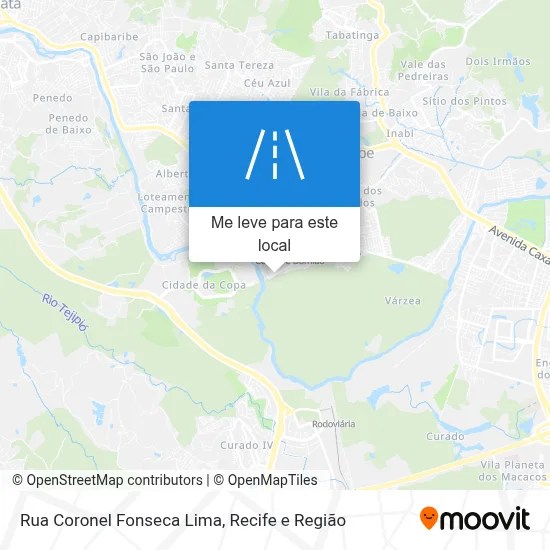 Rua Coronel Fonseca Lima mapa