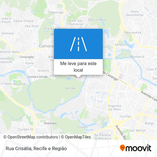 Rua Crisália mapa