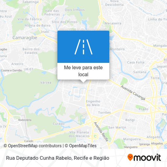 Rua Deputado Cunha Rabelo mapa