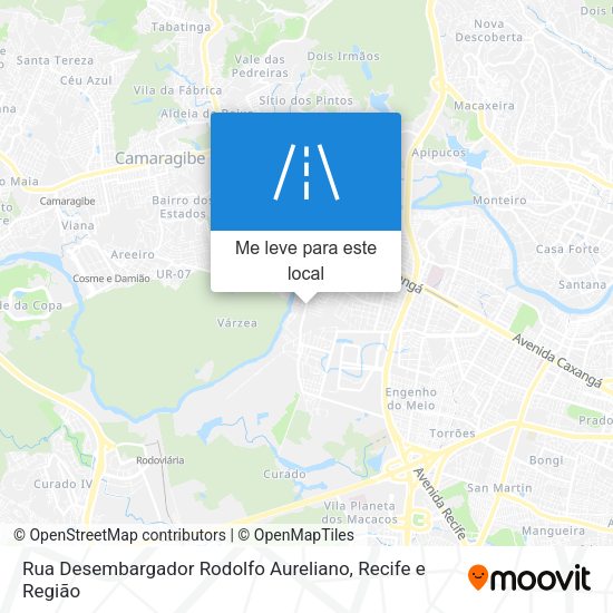 Rua Desembargador Rodolfo Aureliano mapa