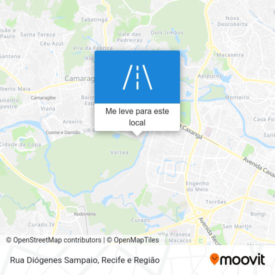 Rua Diógenes Sampaio mapa