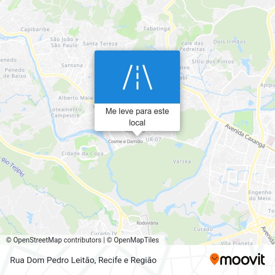 Rua Dom Pedro Leitão mapa