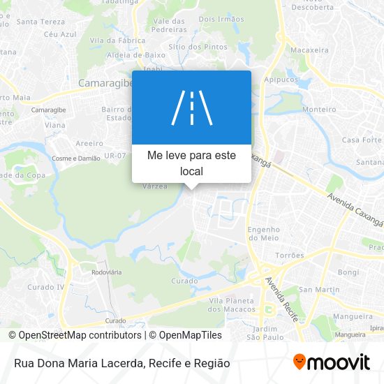 Rua Dona Maria Lacerda mapa