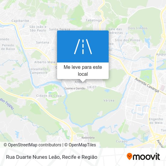 Rua Duarte Nunes Leão mapa