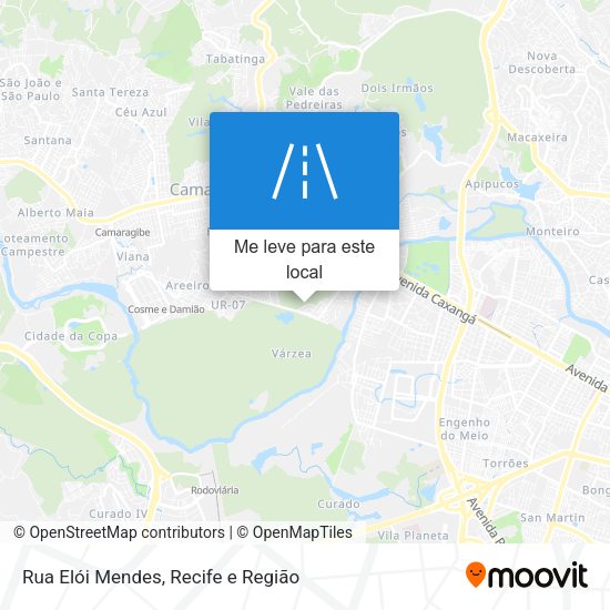 Rua Elói Mendes mapa