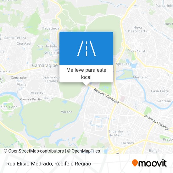 Rua Elísio Medrado mapa