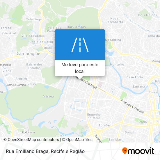 Rua Emiliano Braga mapa