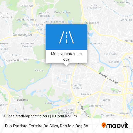 Rua Evaristo Ferreira Da Silva mapa