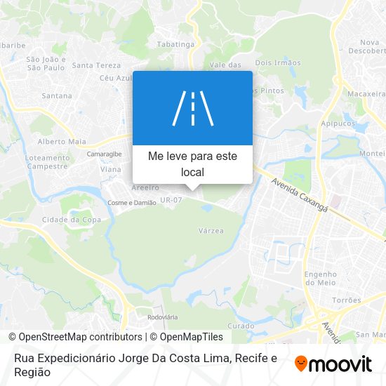 Rua Expedicionário Jorge Da Costa Lima mapa