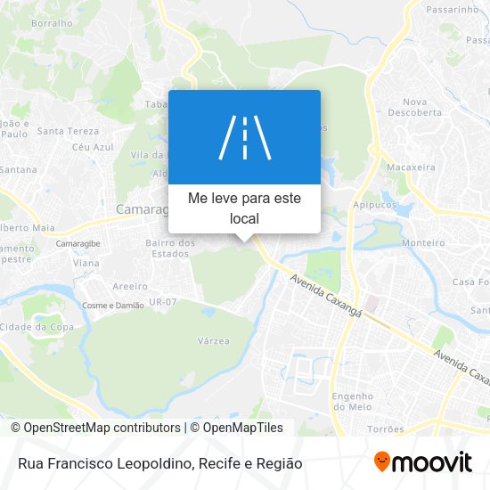 Rua Francisco Leopoldino mapa