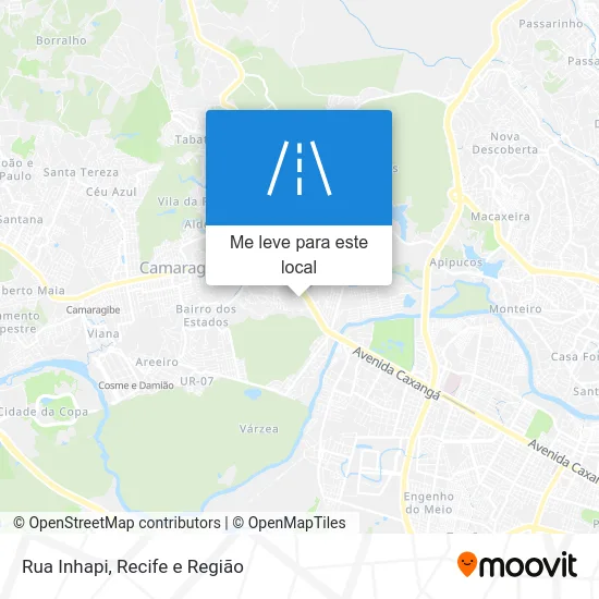 Rua Inhapi mapa