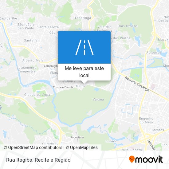 Rua Itagiba mapa