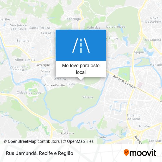 Rua Jamundá mapa