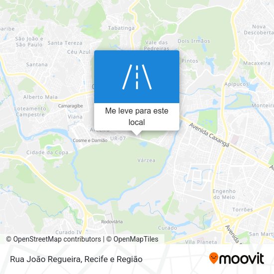 Rua João Regueira mapa