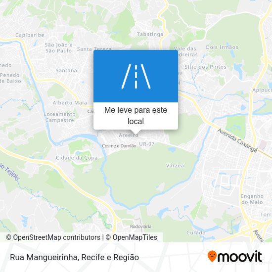Rua Mangueirinha mapa