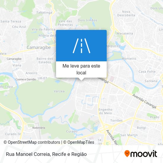 Rua Manoel Correia mapa