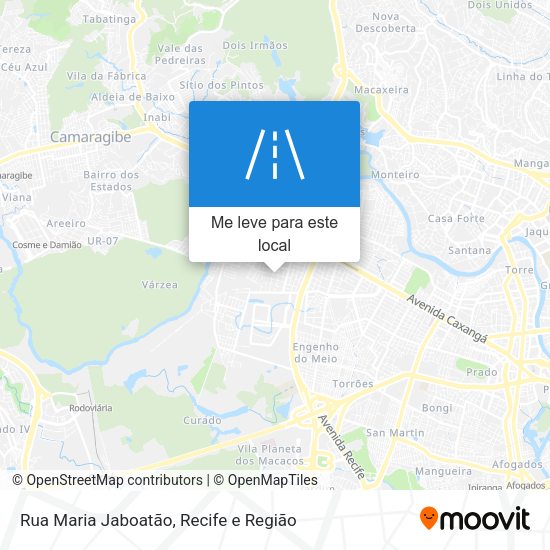 Rua Maria Jaboatão mapa