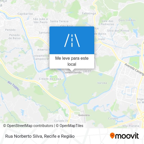 Rua Norberto Silva mapa