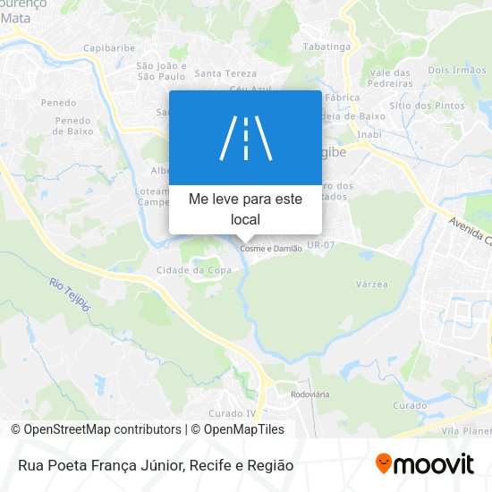 Rua Poeta França Júnior mapa