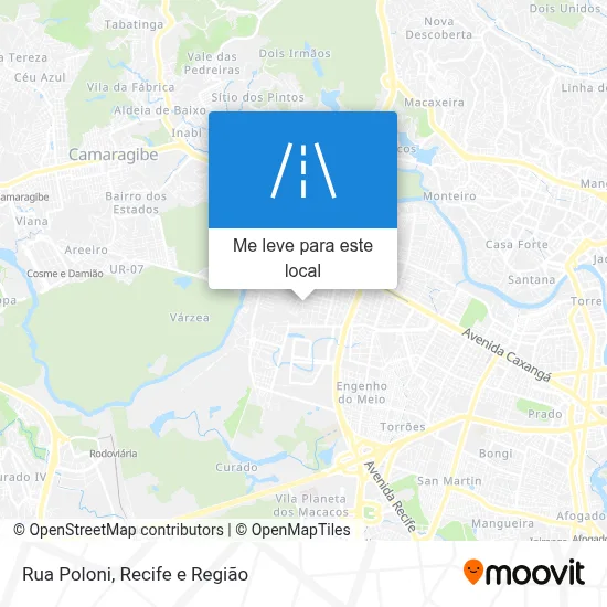 Rua Poloni mapa