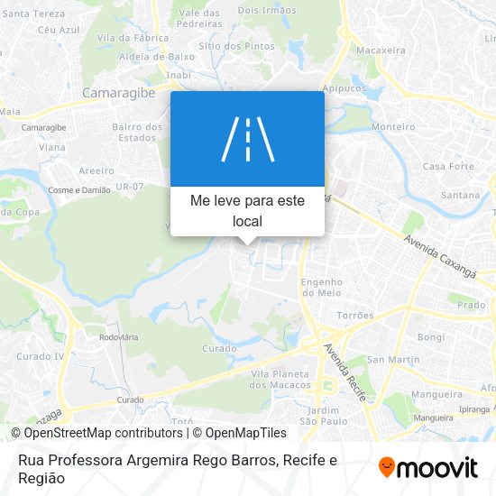 Rua Professora Argemira Rego Barros mapa