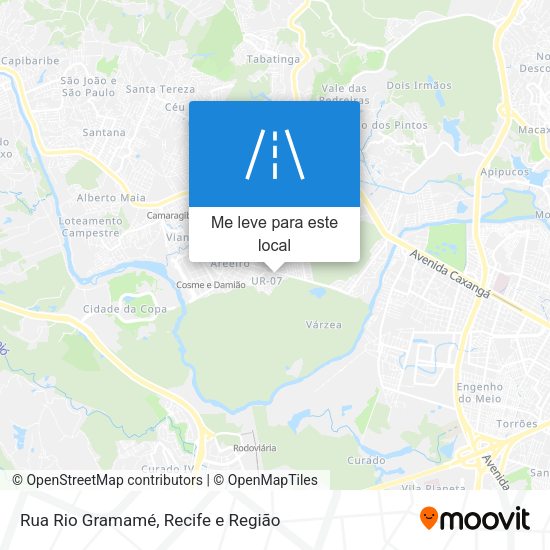Rua Rio Gramamé mapa