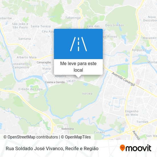Rua Soldado José Vivanco mapa