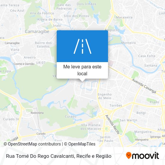Rua Tomé Do Rego Cavalcanti mapa
