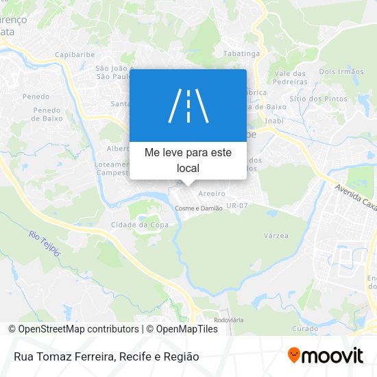 Rua Tomaz Ferreira mapa