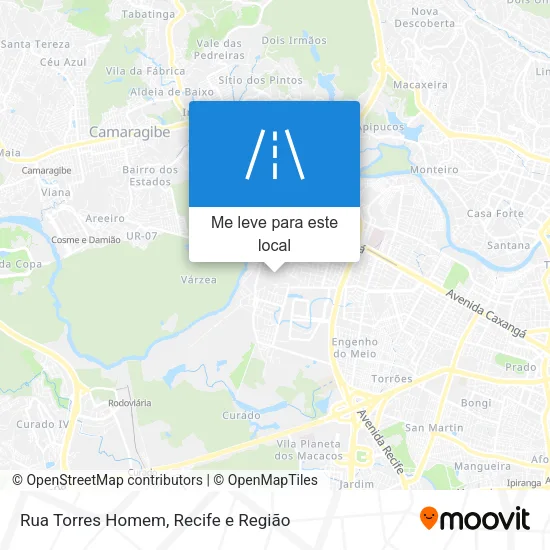 Rua Torres Homem mapa