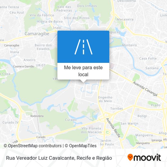 Rua Vereador Luiz Cavalcante mapa
