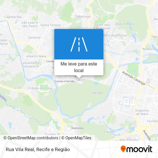 Rua Vila Real mapa