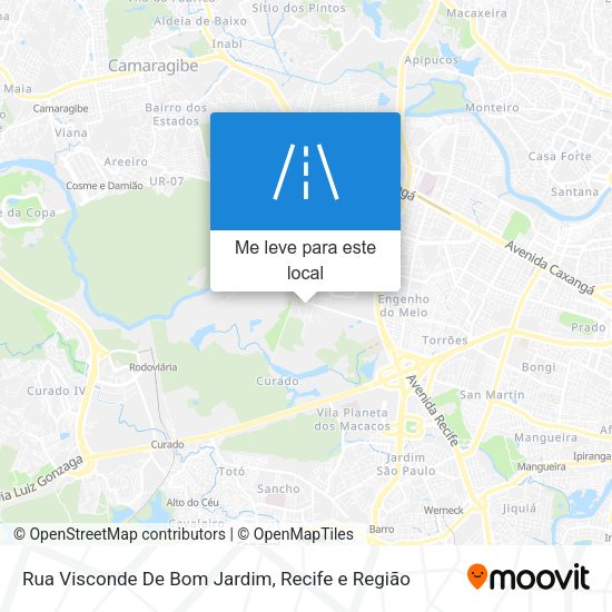 Rua Visconde De Bom Jardim mapa