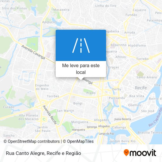 Rua Canto Alegre mapa