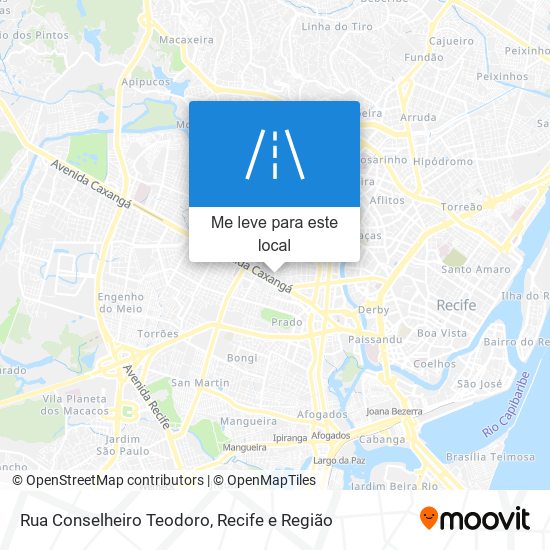 Rua Conselheiro Teodoro mapa