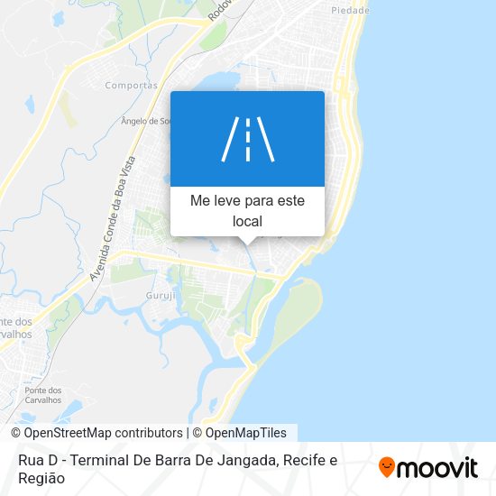 Rua D - Terminal De Barra De Jangada mapa