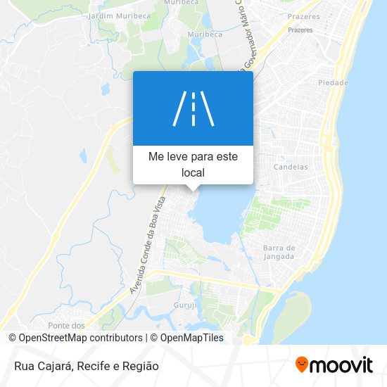 Rua Cajará mapa