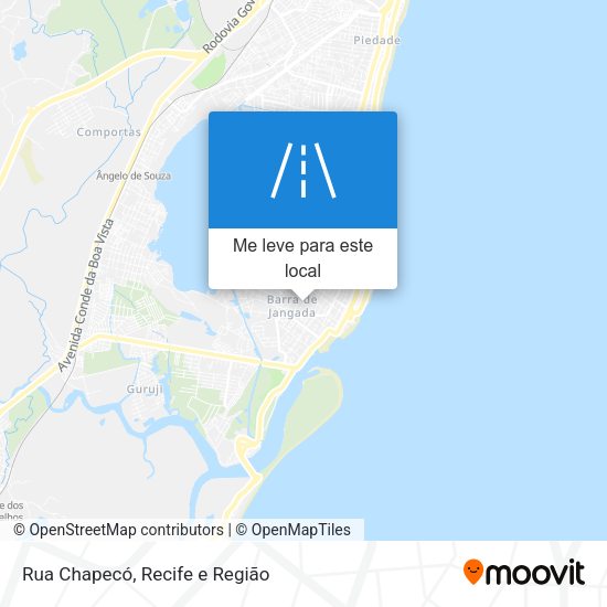 Rua Chapecó mapa