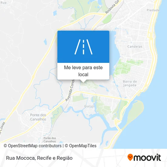 Rua Mococa mapa